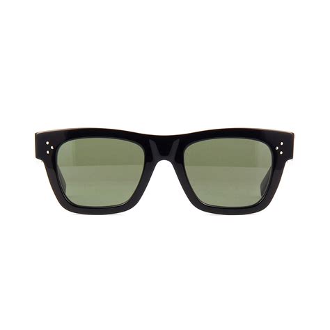 Unisex Rectangular CL4009IN Sunglasses // Black + Green